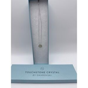 Touchstone Crystal Swarovski Gold Tree‎ Of Life Pendant Necklace Silver